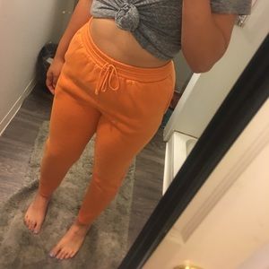 Bright orange rare vintage pants